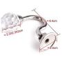 1 Pair(2Pcs) Retro Crystal Wall Window Decorative Curtain Drapery Tieback Hanger Holdbacks Clip Ring Rod Wall Bracket Hook Hanger Holder for Curtain Clothes Hat Coat Shoulder Bag Towel(Silver)