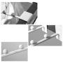 HJYPYJ Magic Hanger,Iron 7 Even Hook Multifunction Folding Hanger,Space-Saving Organizer Hangers,Applicable Bed,Dormitory, Isometric Design/White / 10 pcs