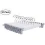 Amber Home Solid Gugertree Wooden Pant Skirt Hangers Clamp Hangers Slack Hangers with 2-Adjustable Anti-Rust Clips White Finish (10 Pack) Amber Home Solid Gugertree Wooden Pant Skirt Hangers Clamp Hangers Slack Hangers with 2-Adjustable Anti-Rust Clips White Finish (10 Pack)