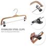 Inveroo 5pcs 37cm Hangers with Clips Use for Skirt Clothes Hanger Pants Hangers Anti-Skid Hooks