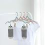 Folding Hanger, Wllsagl Xouwvpm Clothes Hangers Portable Wheat Straw Materials Travel Clothes Drying Plastic Travel Portable Holders Windproof Hanger (Green)