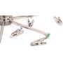 Aligle Stainless Steel Foldable Portable 16 Clip Drying Hanger Travel Clothes Hanger Drying Rack Hook multi-function Drip Hanger for Sock Towel Bra Hat Rack Scarf