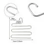 Eleling 5 Layers Pants Clothes Rack S Shape Multi-Purpose Hangers For Trousers Tie Organizer Storage Hanger Eleling 5 Layers Pants Clothes Rack S Shape Multi-Purpose Hangers For Trousers Tie Organizer Storage Hanger