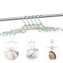 YOFAN? 9PCS Portable Folding Clothes Hangers Foldable Clothes Drying Rack for Travel and Home (Multi-Color, 9)