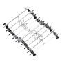 WULING Metal Clothes Skirt Dress Blouse Hangers Hooks 10PCS Silver Tone WULING Metal Clothes Skirt Dress Blouse Hangers Hooks 10PCS Silver Tone
