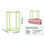 Standing Clothes Hanger Stacker Holder, 2 pcs Drying Rack Caddy Premium Grade PP for Tidier Laundry Room Closet Organizer, Large Capacity Hold Up to 30 Hangers with Manual for Installation