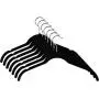 Iddefee Clothes Hanger Pack of 20 Plastic Hangers-4223cm Suitable for Closet Save Space Black Pants Hangers (Color : Black, Size : 4223cm)