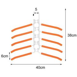 Pena Clothes Hangers Multi Layers Metal Clothes Rack Wardrobe Storage Rack Multifunctional Closet Hanger Anti-Slip Sponge Organizer for Shirt T-Shirt Jacket Coat Sweater Trousers