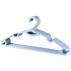 Iddefee Clothes Hanger Pack of 20 Thicken Plastic Hangers Multifunctional Hanger Pants Hangers (Color : Blue, Size : 4018cm)