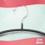 Zoe Deco Slip Reducing Contour Clothes Hangers with Grippy Coating, Sleek and Slim Arc-Shape Hangers, Bump Free Hanger Solution (Black, 16.5"x7.75", 10 Pack) Zoe Deco Slip Reducing Contour Clothes Hangers with Grippy Coating, Sleek and Slim Arc-Shape Hangers, Bump Free Hanger Solution (Black, 16.5"x7.75", 10 Pack)