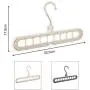 Stuart77 Magic Coat Hangers Rotate Anti-Skid Folding Clothes Hanger Rack Wardrobe Space Saver Magic Closet Organiser Hanging Hangers (Random Color)