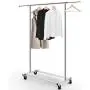 Simple Trending Standard Rod Clothing Garment Rack, Rolling Clothes Organizer on Wheels for Hanging Clothes, Chrome Simple Trending Standard Rod Clothing Garment Rack, Rolling Clothes Organizer on Wheels for Hanging Clothes, Chrome