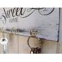 Home Sweet Home key hanger wall white wood key holder for wall shabby wood cottage chic housewarming gift key hook black and white organizer
