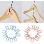 Mini Clothes Hangers 5/15pcs Creative Easy Hook Closet Organizer Storage Rack Hanger Holder for Closet Home & Living (Blue, 15pcs)