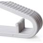 20 Non-Slip Plastic Clothes Hangers for Adults,White
