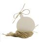 Twdrer 30PCS Christmas Wood Pieces Ball Ornaments Christmas Wooden Hanging Plaque Christmas Tree Hanging Sign Hanger Decoration with Holes Unfinished Wooden Christmas Cutouts Ornaments to Paint.(with