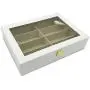 UnionPlus 8-Slot Eyeglass Sunglass Glasses Organizer Collector - Crocodile Faux Leather Storage Case Boxes (White Croco) UnionPlus 8-Slot Eyeglass Sunglass Glasses Organizer Collector - Crocodile Faux Leather Storage Case Boxes (White Croco)