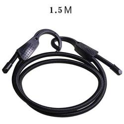 ROWEQPP Car Clothes Hanger Elastic Cothesline Belts Rope Laundry Interior Hanging Rope LW-1610A Black 1.5meter(59")
