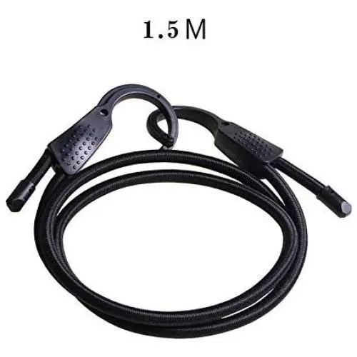 ROWEQPP Car Clothes Hanger Elastic Cothesline Belts Rope Laundry Interior Hanging Rope LW-1610A Black 1.5meter(59")