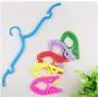 Travel Portable Cloth Hanger Rack Non-Slip Plastic Foldable Drying Clothespin Trouser Coat Towel Socks Storage 10pcs Random Color