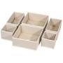 DIOMMELL 6 Pack Foldable Cloth Storage Boxes Closet Dresser Drawer Organizer Fabric Baskets Bins Containers Divider with Drawers for Clothes, Underwear, Bras, Socks, Lingerie, Clothing