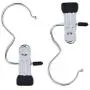 Yookat 12 PCS Portable Laundry Hook Boot Clips Hanging Clothes Pins Hanger Heavy Duty Stainless Steel Home Travel Clothing Boot Hanger Hold Clips Multi-Functional Organizer Pants Shoes Towel Clip