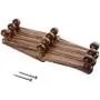 Wooden Expandable Coat Rack,Wall Mounted Hanging Hat/Scarf/Jewelry Hanger for Entrance,Bedroom,Living Room,Utility Hooks Home Decor 10 Hook/Set