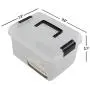 NICESH 4.5 L Plastic Storage Box, Clear Latch Box, 4-Pack NICESH 4.5 L Plastic Storage Box, Clear Latch Box, 4-Pack