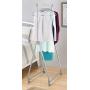Whitmor Foldable Garment Rack - Rolling Clothes Hanger - Adjustable Height (Renewed)