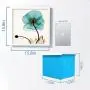 UPCABINET Hidden Shelf Bathroom Waterproof Storage Box, Small Bathroom Multi-Function Foldable Container with Decorative Painting Punch-Free Wall Hanging (White)