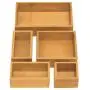 Seville Classics 5-Piece Bamboo Storage Boxes Set, Assorted Sizes Seville Classics 5-Piece Bamboo Storage Boxes Set, Assorted Sizes