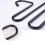 Clothes Pants Hangers Pants Hanger Multi-layer S-style Jeans Trouser Hanger Closet Organize Storage Stainless Steel Rack Space Saver For Tie Scarf Shock Jeans Towel Clothes（1 Pack ） for Pants Jeans Sc