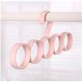 Hangers Hangers for Clothes Scarf Nordic High-End Scarf Hanger Multi-Functional Circular Hanger Tie Scarf Plastic Hanger 5pcs Random Color