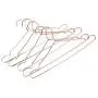 10pcs Random Color Cloth Hanger Durable Antideformation Aluminium Alloy Closet Skirt Dress Clothing Towel Storage Rack Closet Space Saver