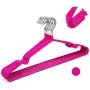MIJOGO Premium Velvet Hangers (Pack of 50) Quality Plastic Hangers - Non Slip - Velvet Suit Hangers Space Saving Clothes Hangers,Red MIJOGO Premium Velvet Hangers (Pack of 50) Quality Plastic Hangers - Non Slip - Velvet Suit Hangers Space Saving Clothes Hangers,Red