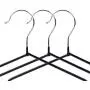 Metal Hanger Non-Slip Suit Coat Hangers Chrome and Black Friction, Suit Hangers, Pants Hangers, Metal Clothes Hanger with Rubber Coating, 16 Inches Wide, Set of 20 (Black) Metal Hanger Non-Slip Suit Coat Hangers Chrome and Black Friction, Suit Hangers, Pants Hangers, Metal Clothes Hanger with Rubber Coating, 16 Inches Wide, Set of 20 (Black)