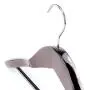 HANGERWORLD 10 Mahogany 17.7inch Wooden Coat Clothes Garment Non Slip Pants Bar Hangers Broad Shoulder Support