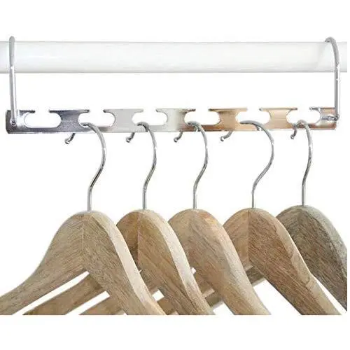 10PC Multi-Functional Clothes Hanger Storage Rack Folding Metal Clothes Hanger Decoration Organizer Holder Space Saver Wardrobe Organizer Rack