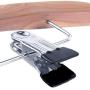 HANGERWORLD 10 Cedar Wood 17.3inch Coat Clothes Garment Pants Skirt Adjustable Clip Hangers