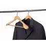 Amber Home Deluxe Curved Solid Wood Coat Hanger, Suit Hanger, Jacket Hanger with Sturdy Non-Slip Bar, Smooth Finish, Wide Shoulder,5 Pack (Natural Color) Amber Home Deluxe Curved Solid Wood Coat Hanger, Suit Hanger, Jacket Hanger with Sturdy Non-Slip Bar, Smooth Finish, Wide Shoulder,5 Pack (Natural Color)