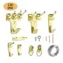 Picture Hangers, Mosskic Picture Hanging Kit Assortment Heavy Duty Picture Photo Frame Hooks for Wall & Wood(230 Pcs)