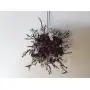 Party ball/One of a kind hanging decorative ball / 5 inches in diameter/Synthetic purple berries with clear shiny silver ice spikes/Unique Valentines decoration/Hanger/Handmade party decor