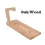 Bike Wall Mount Rack Garage Outdoor Bicycle Hanger Shelf Minimalist Storage System Vertical Cycling Pedal Hook for Indoor Shed Modern Industrial Handmade Display Art Furniture Stand (Oak Wood)