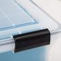 IRIS Letter and Legal Size WEATHERTIGHT File Box, Clear