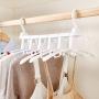 EvaroFly Multipurpose Folding Hanger, Save Space Storage Clothes Hanger, Household Travel -Blue 37.5x42cm