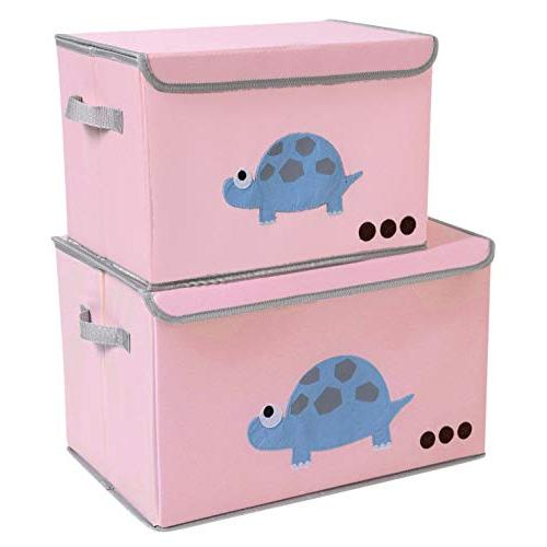Toy Chest Kids Toy Cube Storage Boxes Large Decorative Storage Bin with Lid for Boys Girls Room