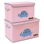 Toy Chest Kids Toy Cube Storage Boxes Large Decorative Storage Bin with Lid for Boys Girls Room