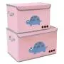 Toy Chest Kids Toy Cube Storage Boxes Large Decorative Storage Bin with Lid for Boys Girls Room