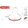 Mawa Reston Lloyd Accessory Non-Slip Space-Saving Style G1, Set of 5, Silver Clothes Hanger Hook for Scarves, Red, 5 Piece