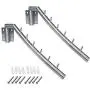 Sunmall 12.6" Folding Wall Mounted Clothes Hanger Rack, Garment Hook Stainless Steel with Swing Arm Holder Clothing Hanging System Closet Storage Organizer for Bedrooms Bathrooms Laundry Room (2 Pack) Sunmall 12.6" Folding Wall Mounted Clothes Hanger Rack, Garment Hook Stainless Steel with Swing Arm Holder Clothing Hanging System Closet Storage Organizer for Bedrooms Bathrooms Laundry Room (2 Pack)